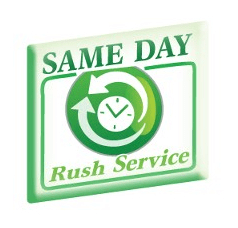 Same-day Rush Service